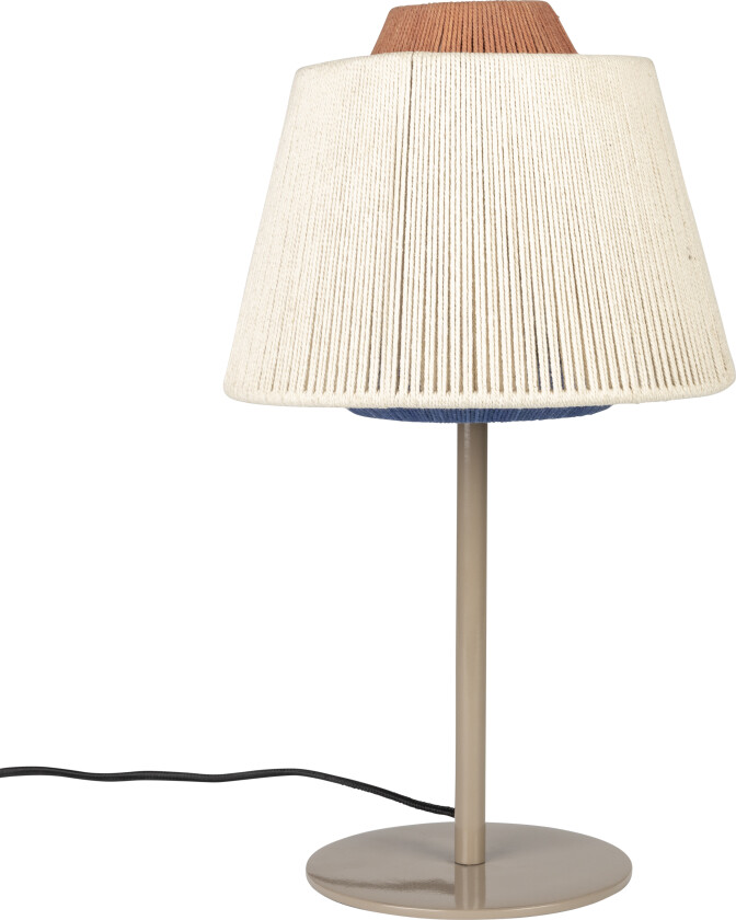 WHITE LABEL LIVING Yumi bordlampe - blå polyester