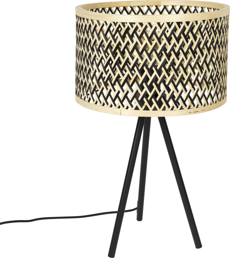 WHITE LABEL LIVING Isla Bamboo bordlampe - beige bambus