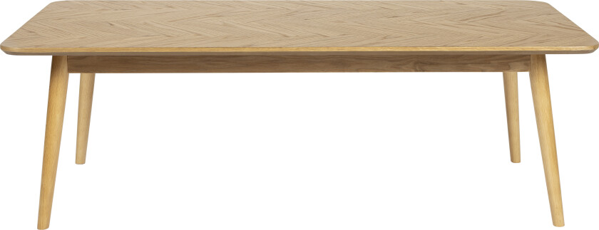 WHITE LABEL LIVING Fabio sildebein salongbord, rektangulært - naturlig eikefiner og eiketre (120X60)