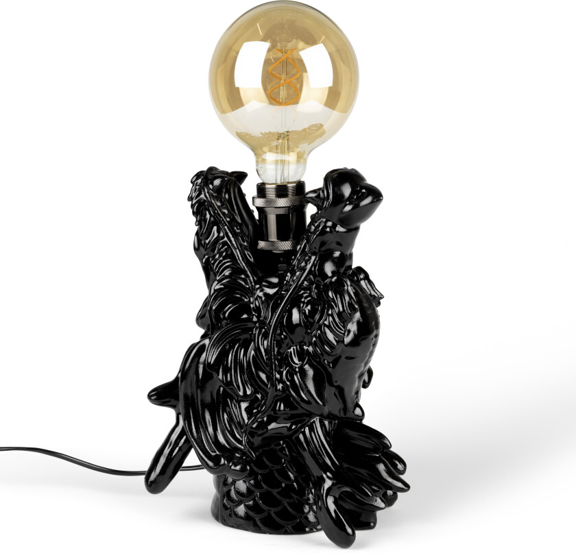 BOLD MONKEY Dragonized Bastard bordlampe - svart harpiks