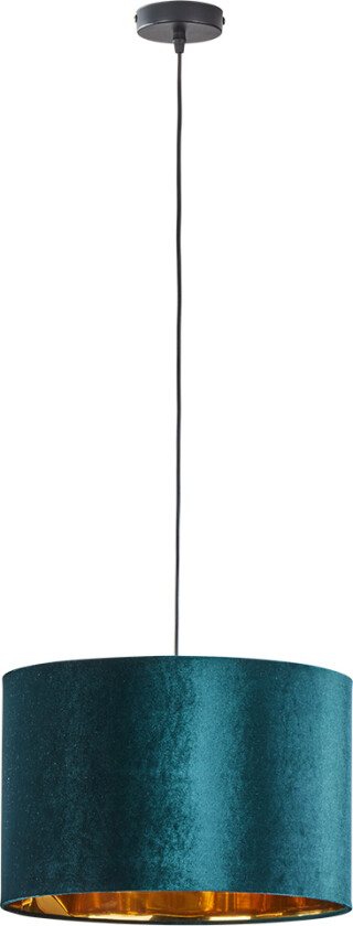 Tercino taklampe 380 - gull og grønt stoff