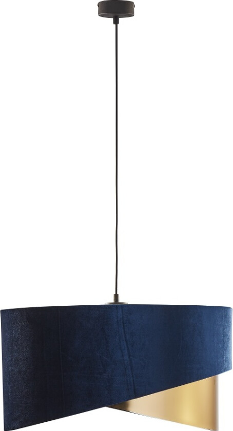 Tercino taklampe 500 - blått stoff og gullmetall