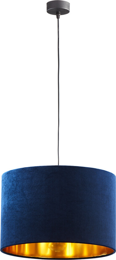 Tercino taklampe 380 - gull og blått stoff