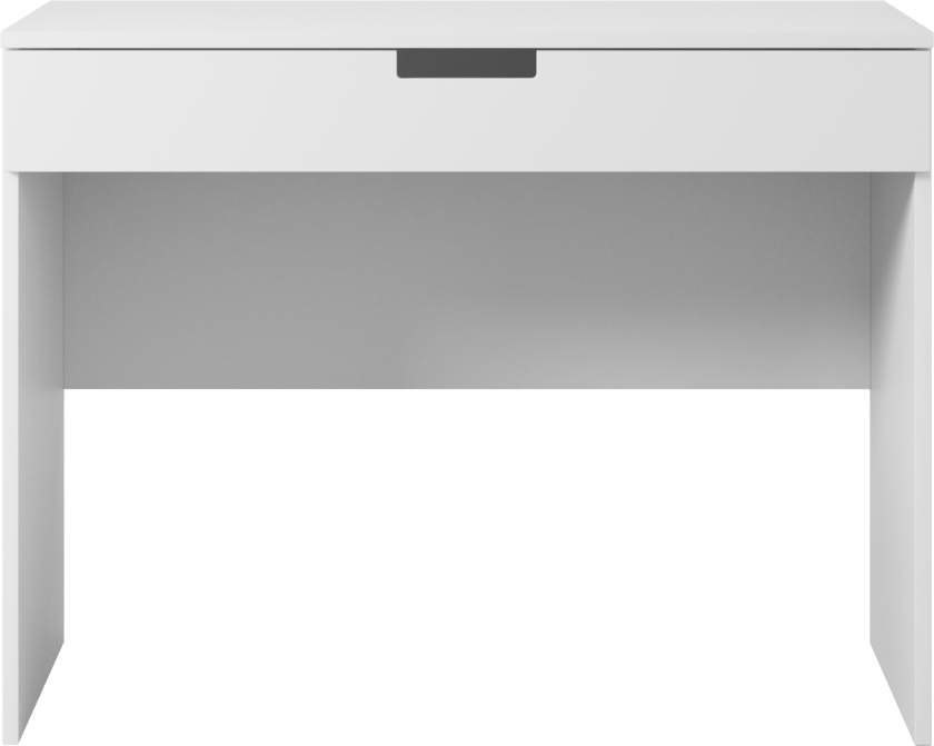 Tomi barnepult, m. 1 skuff - hvit laminat (100x60)