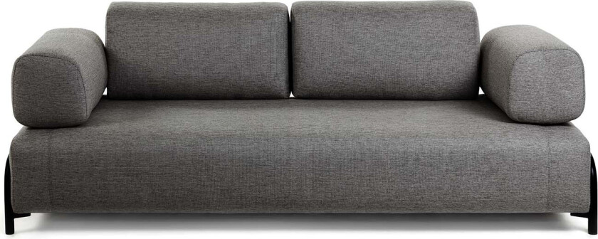 LAFORMA Compo 3-seters sofa - grå polyester og stål
