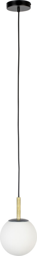 ZUIVER Orion taklampe 18 - opalt glass og sort metall