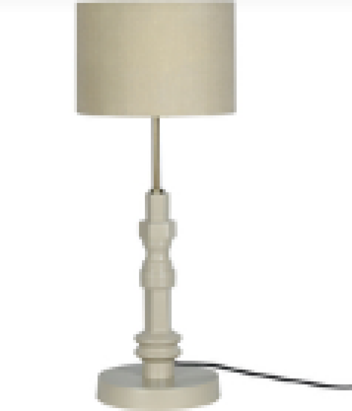 ZUIVER Totem bordlampe - beige aluminium