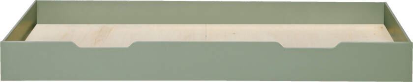 TRE Nikki sengeskuff/gjesteseng, ekskl. lamellbunn og madrass - jadegrønn furu (198x94)