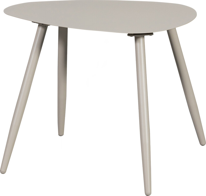 WOOOD EKSKLUSIVT Aivy salongbord for inne og ute - tåkegrå metall (45x58)