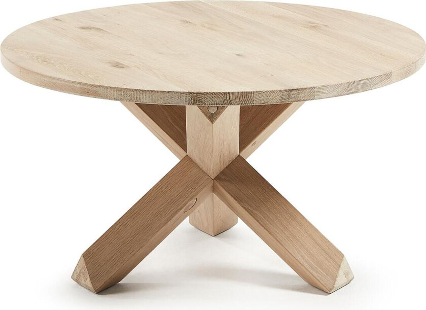 LAFORMA salongbord i lotustre i massiv eik, Ø 65 cm
