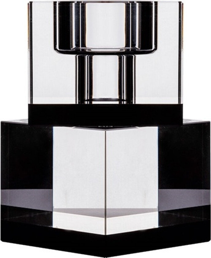 HOUSE OF SANDER Lyng lysestake - svart og klart glass