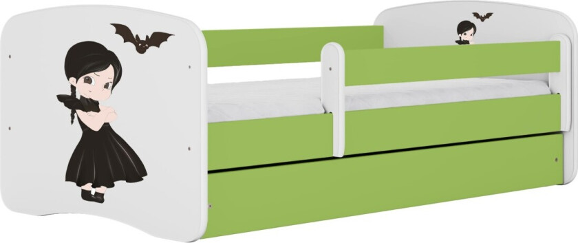 KOCOT KIDS Seng babydreams grønn onsdag uten skuff med madrass 140/70