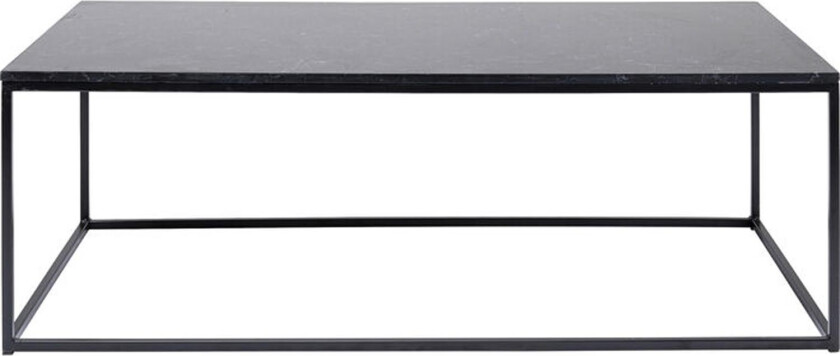 KARE DESIGN Key West Svart sofabord, rektangulært - svart marmor og granitt kompositt og stål (120x60)