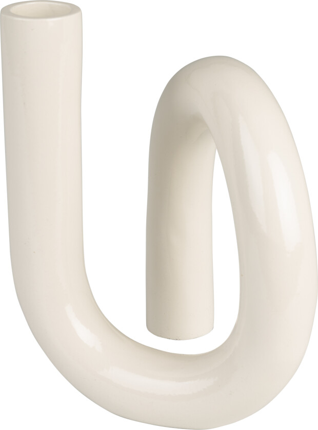 ZUIVER Tubo lysestake S - skinnende beige aluminium