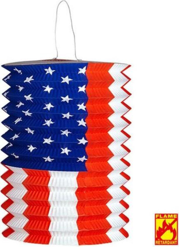 USA-lanternedekor ca 16x28cm