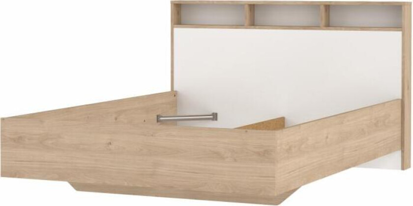 TWILUM Ikast Seng 140x190, Jackson Hickory / Hvit, 149,8 x 206 x 96,8 cm