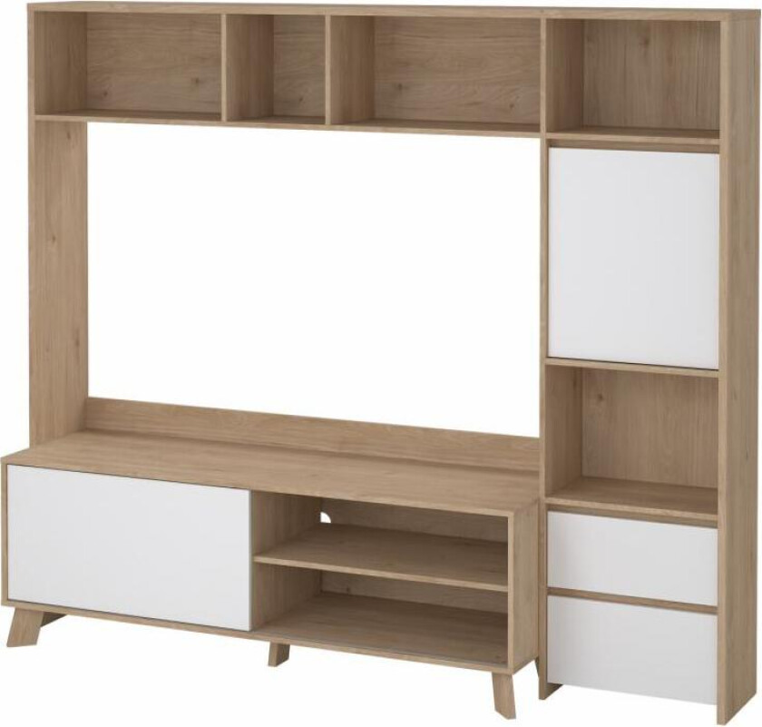 Bilde av TVILUM Neste TV-hylle 1 skyvedør + 1 dør + 2 skuffer