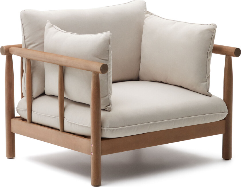 LAFORMA Sacova utendørs lenestol, med armlener - eukalyptus tre