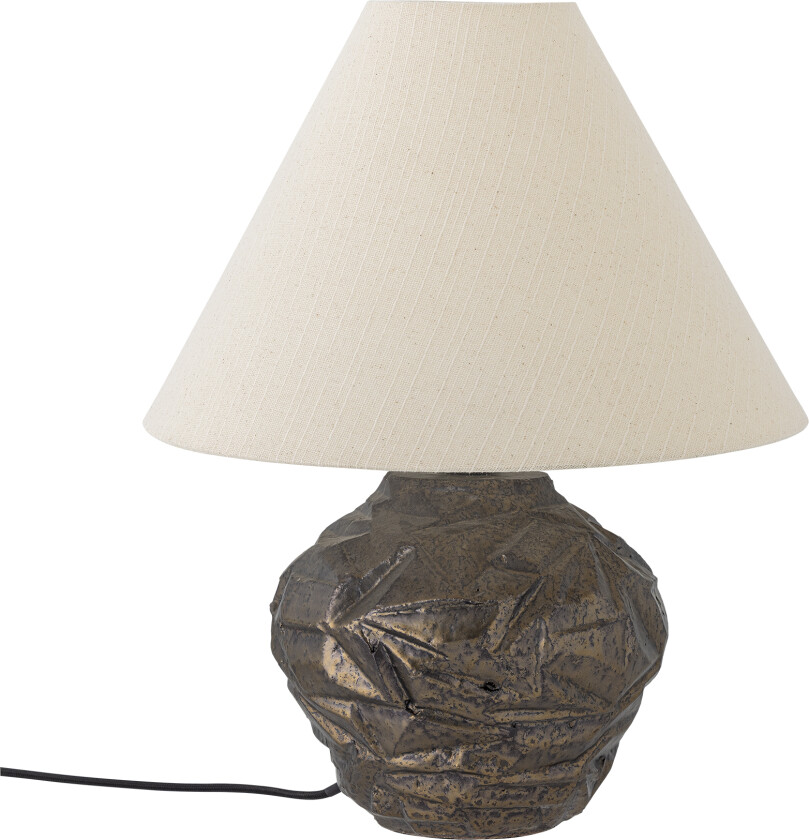 BLOOMINGVILLE Carolla bordlampe, brun, steintøy