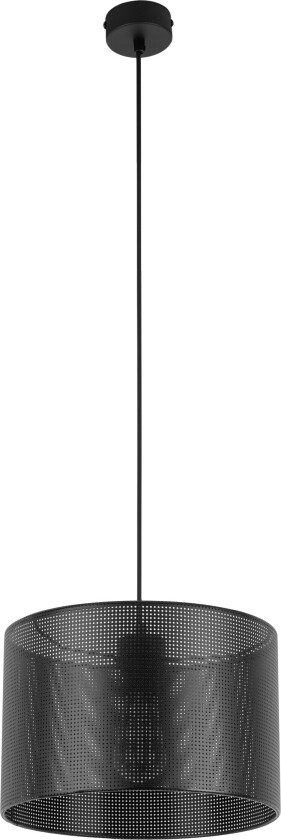 Moreno taklampe 300 - sort stoff og sort metall