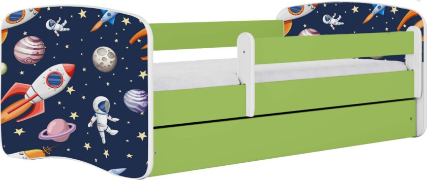 KOCOT KIDS Seng babydreams green cosmos uten skuff med madrass 140/70