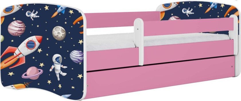 KOCOT KIDS Seng babydreams rosa kosmos uten skuff med madrass 140/70
