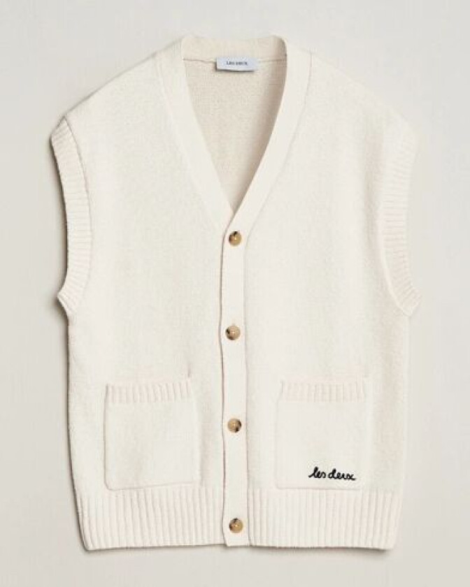 Brad Cardigan Vest Ivory