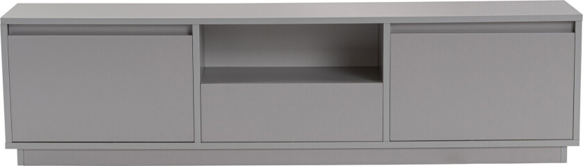 Vanguard TV-bord, med 3 dører og 1 rom - grå melamin (160x29,5)