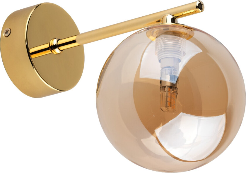 Estera vegglampe - gull glass og metall