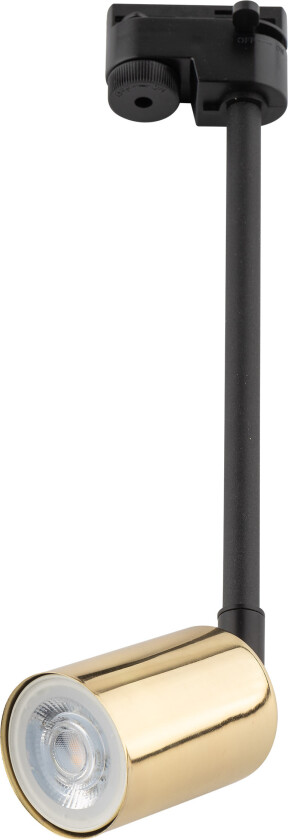 Tracer Lang taklampe - gull og sort metall