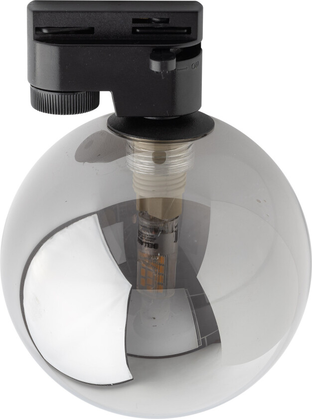 Tracer taklampe - grafittglass og sort metall