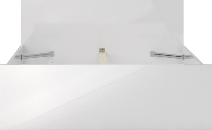 TVILUM Naia sengeramme - hvit høyglans (140x190)