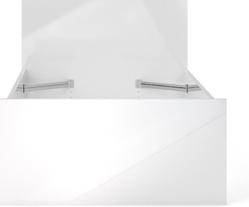 TVILUM Naia sengeramme - hvit høyglans (90x190)