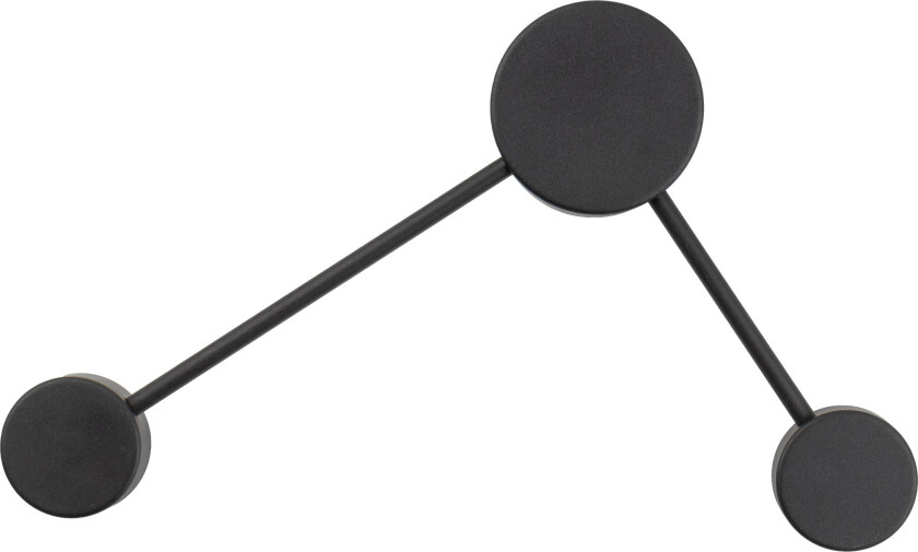 Avia vegglampe - svart metall