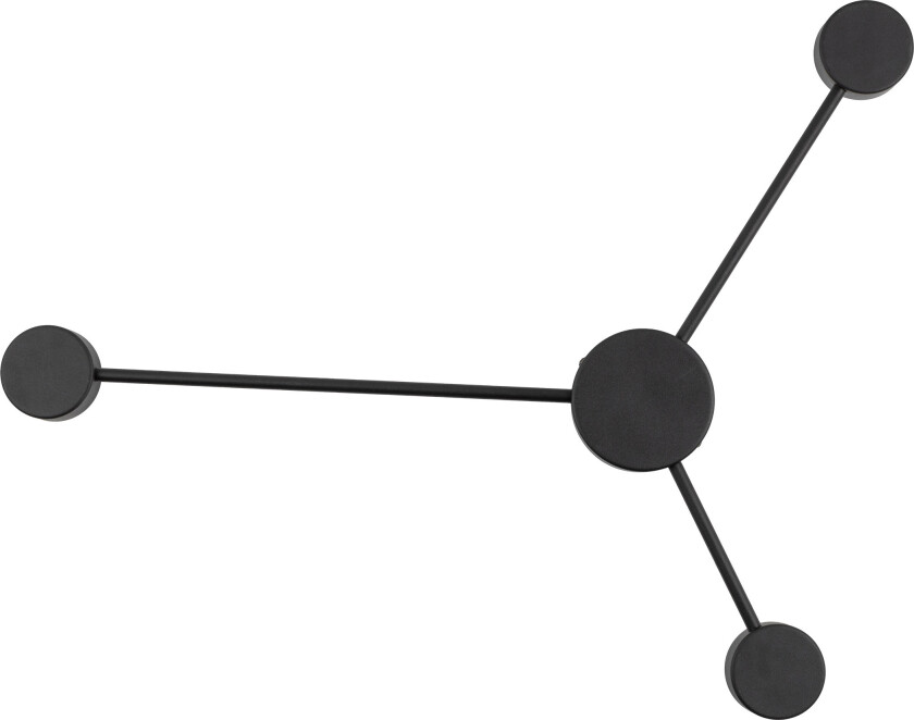 Avia vegglampe - svart metall