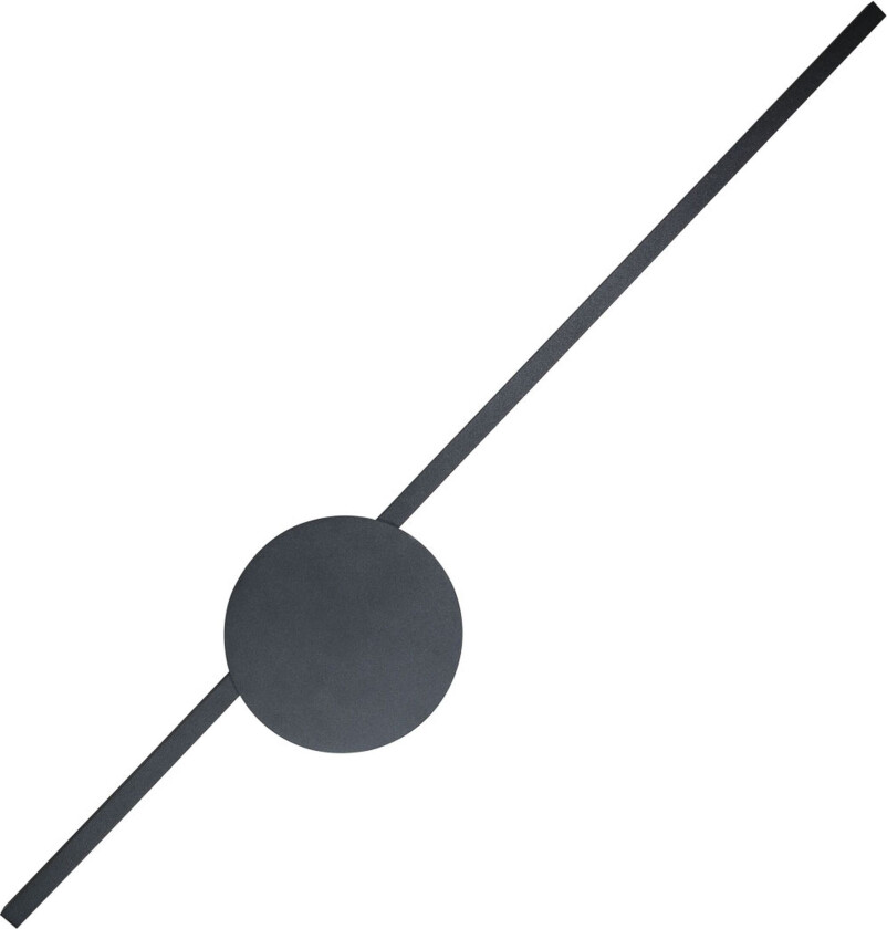 Java li LED vegglampe - svart metall