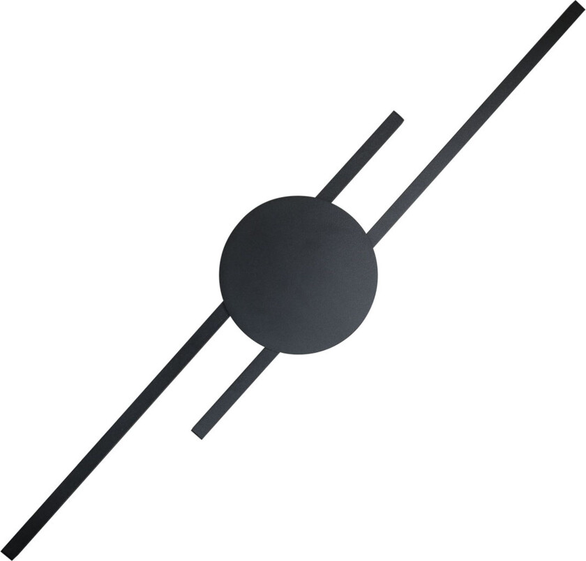 Java 2 LED vegglampe - svart metall