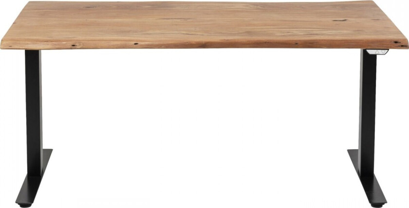 KARE DESIGN rektangulært Harmony Black nedtrekksbord - naturlig akasietre og svart stål (160x80)