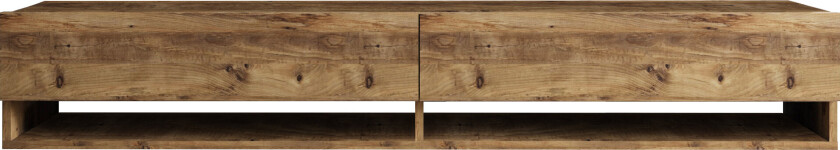 FR9 TV-bord, vegghengt, m. 2 dører - naturlig melamin (180x31,6)