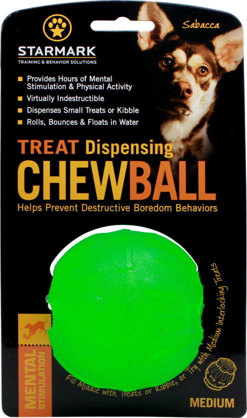 Treat Dispensing Chew Ball - M: ca. Ø 7 cm