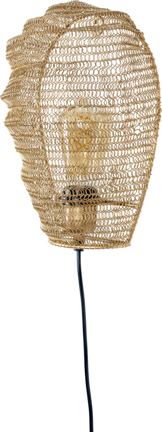 WHITE LABEL LIVING Lena vegglampe - messing metall