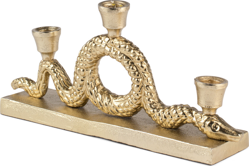 BOLD MONKEY Keep The Snakes Away lysestake, for 3 lys - gull aluminium