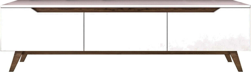 D1 TV-stativ, hvit valnøtt