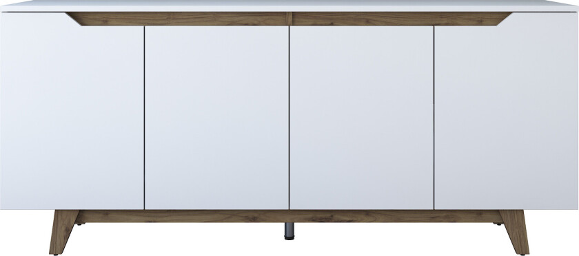 NORDVÄRK GD102 konsoll, hvit valnøtt