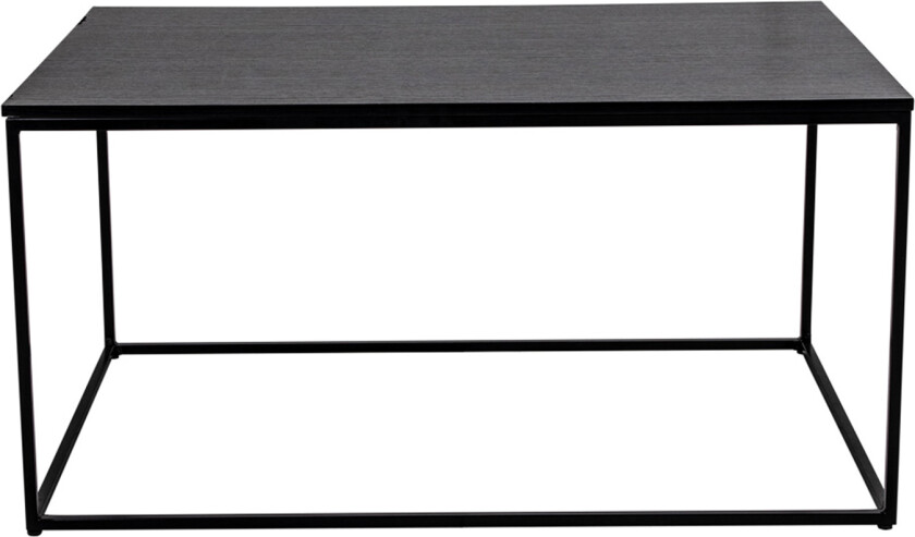 HOUSE NORDIC rektangulær Vita sofabord - sort melamin og stål (90x60)