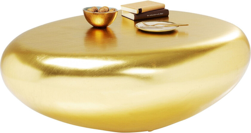 KARE DESIGN Pebble Gold salongbord - gullfiberglass (122x96)