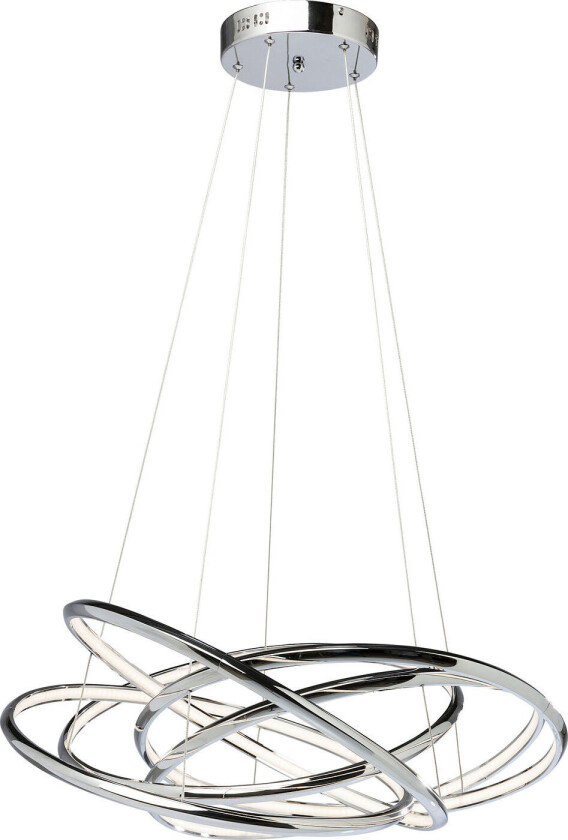KARE DESIGN Saturn LED Krom Stor taklampe - sølv aluminium