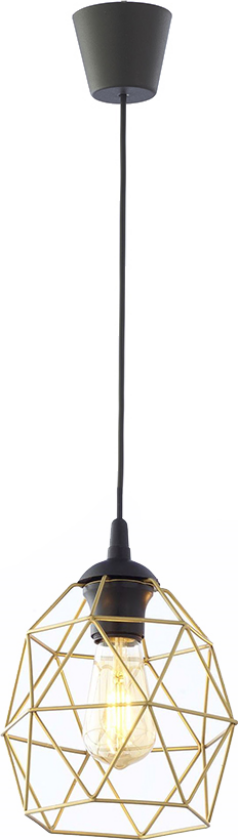 Galaxy taklampe - gull og sort metall