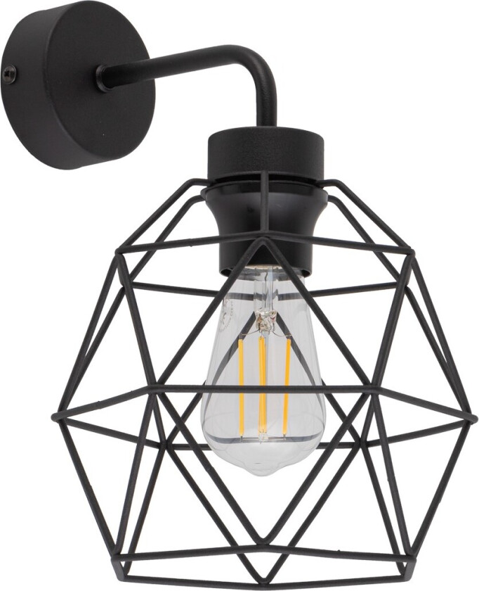 Galaxy vegglampe - svart metall