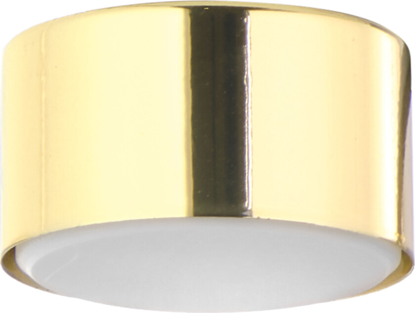 Dallas taklampe, rund - gullmetall